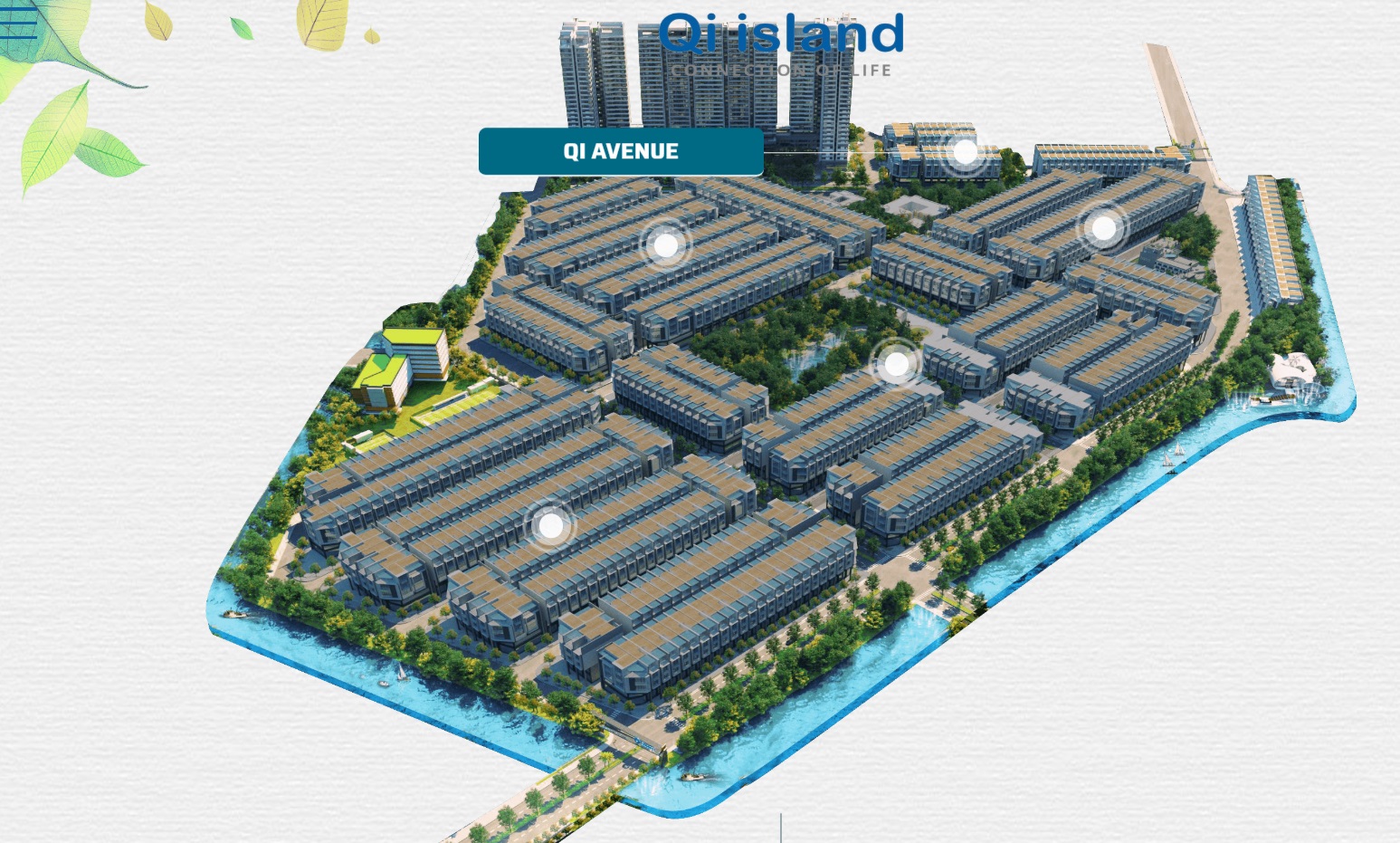 phân khu avenue dự án Qi island